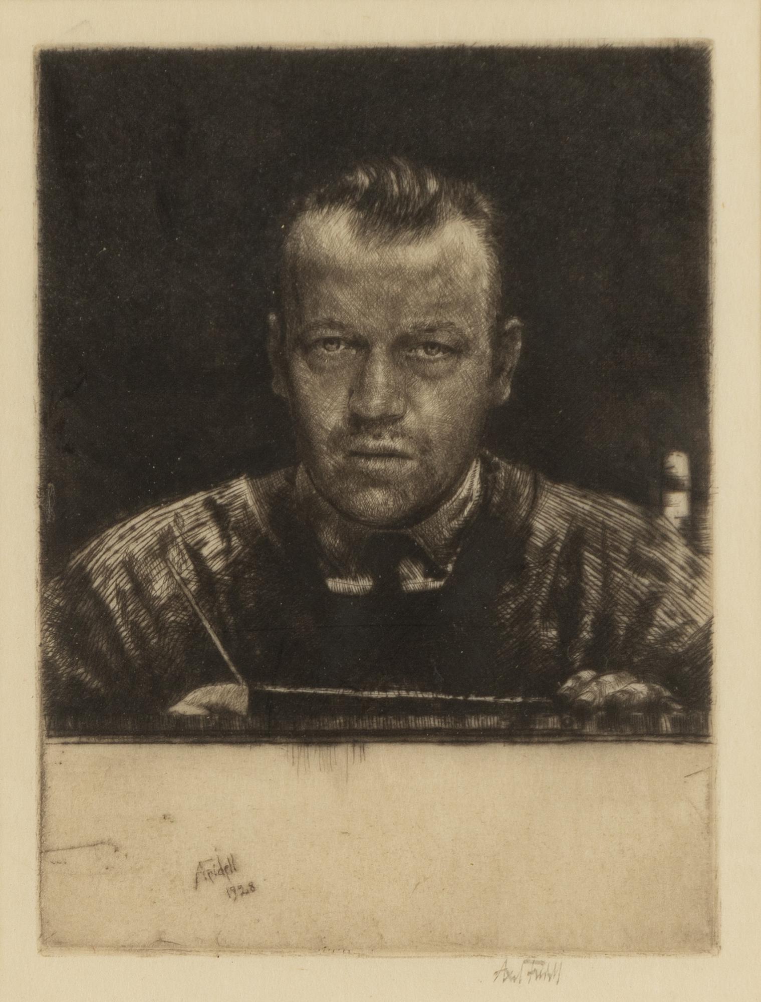 Axel Fridell, "Självporträtt VII".