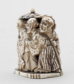 NETSUKE, ben, Japan, sannolikt Meiji (1867-1911).