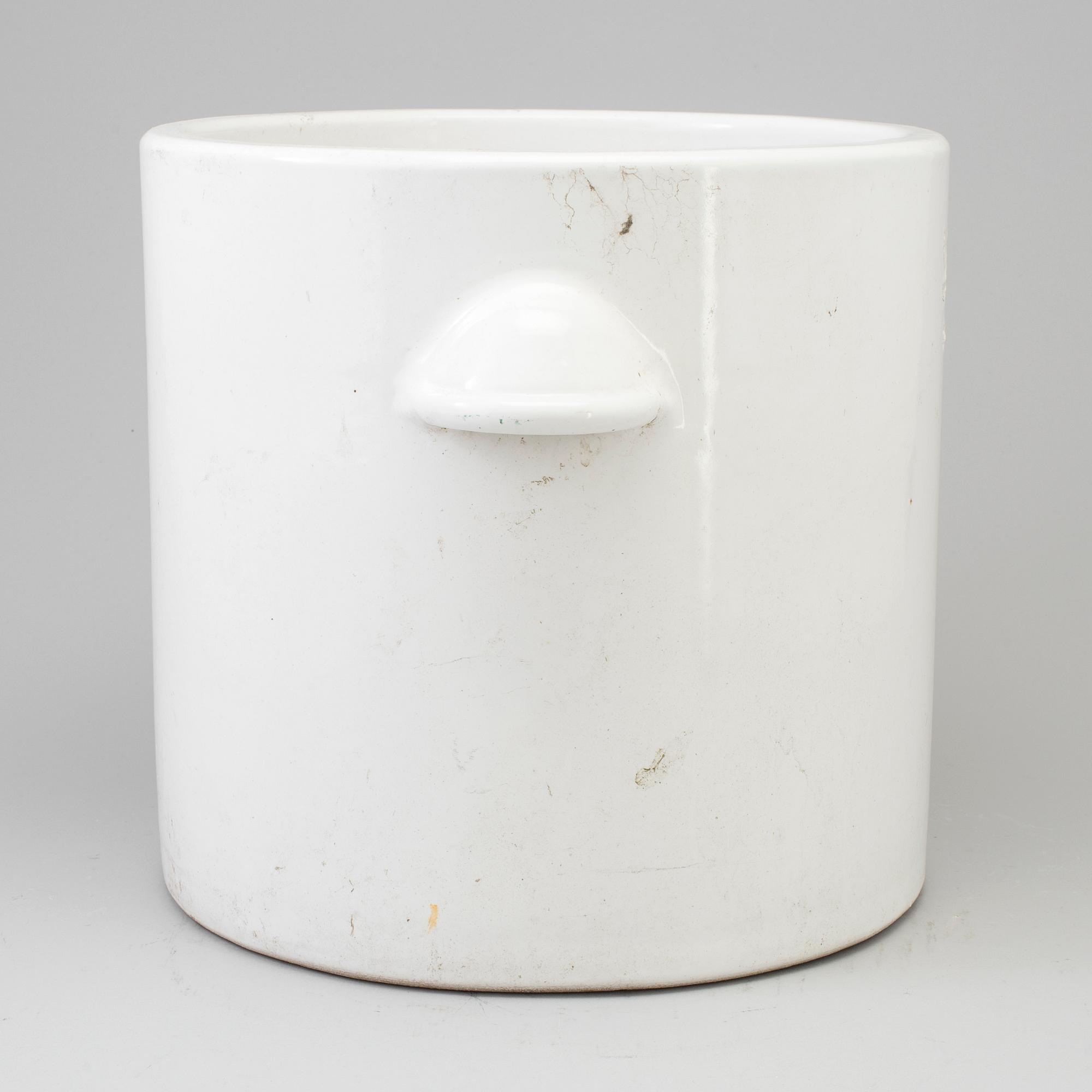 a stoneware flowerpot, Euskirchen Germany in the second half of the 20th century.