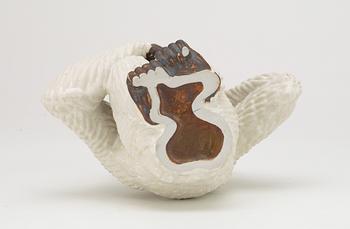 A Gunnar Nylund stoneware figure of a chimpanzee, Rörstrand.