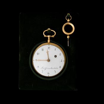 A POCKET WATCH, Lundström Stockholm, 18K gold. 1815.