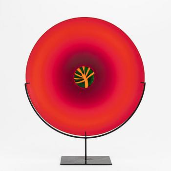 Laura Diaz de Santillana, a 'Quattro Stagioni' glass dish, Venini, Murano, Italy, 1997.