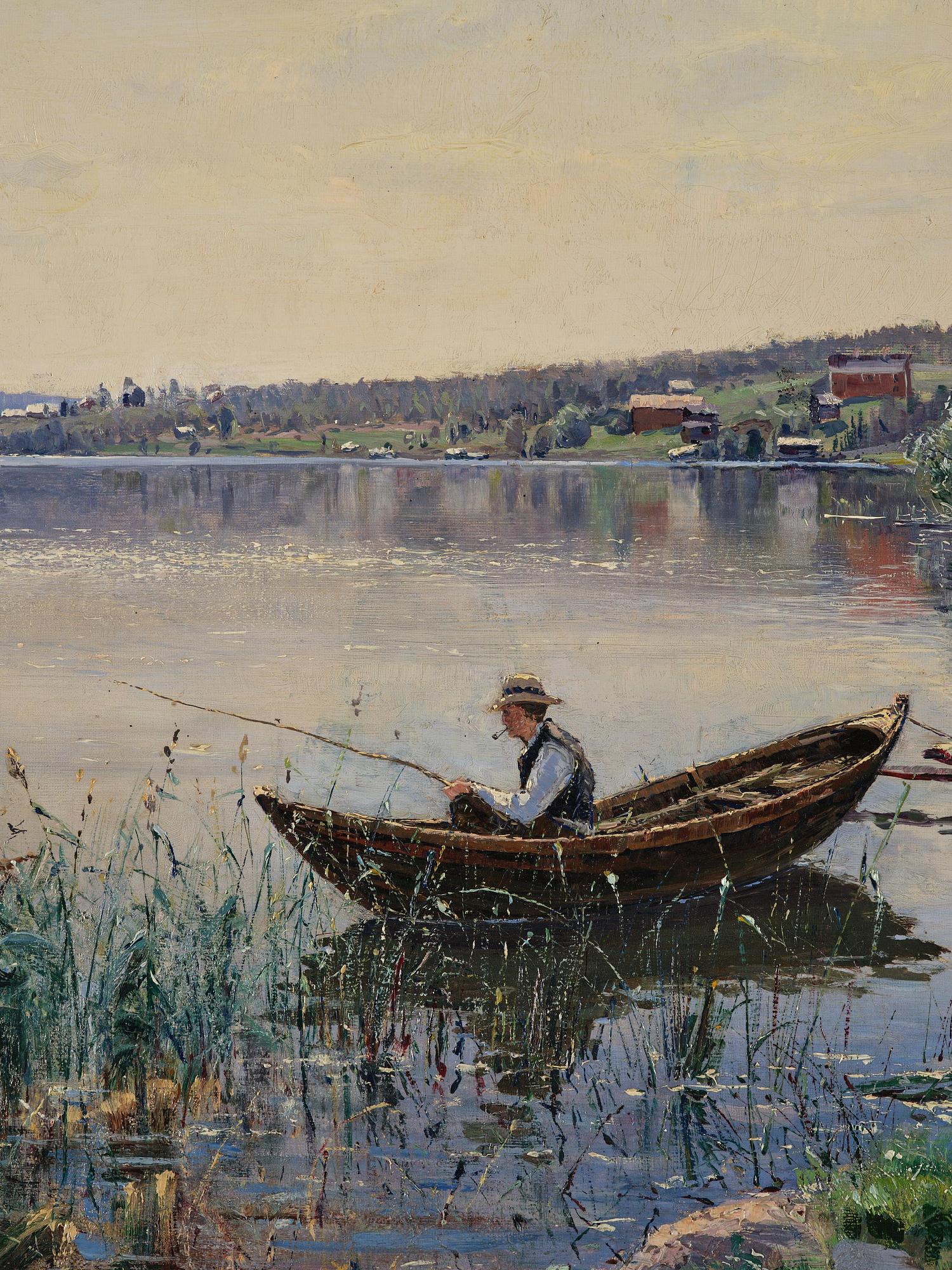 Carl Johansson, "Strandparti i middagsbelysning" ("Beach scene in midday light").