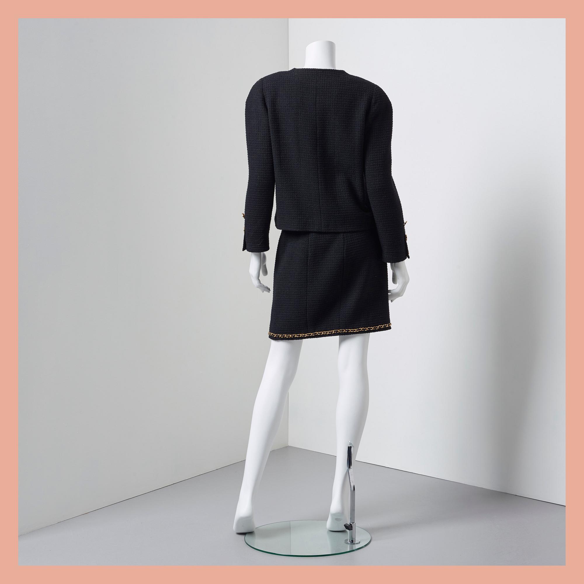 DRÄKT, Chanel, fransk storlek 40.
