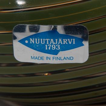 FIGURINER, 2 st, glas, en signerad O.Toikka Nuutajärvi.