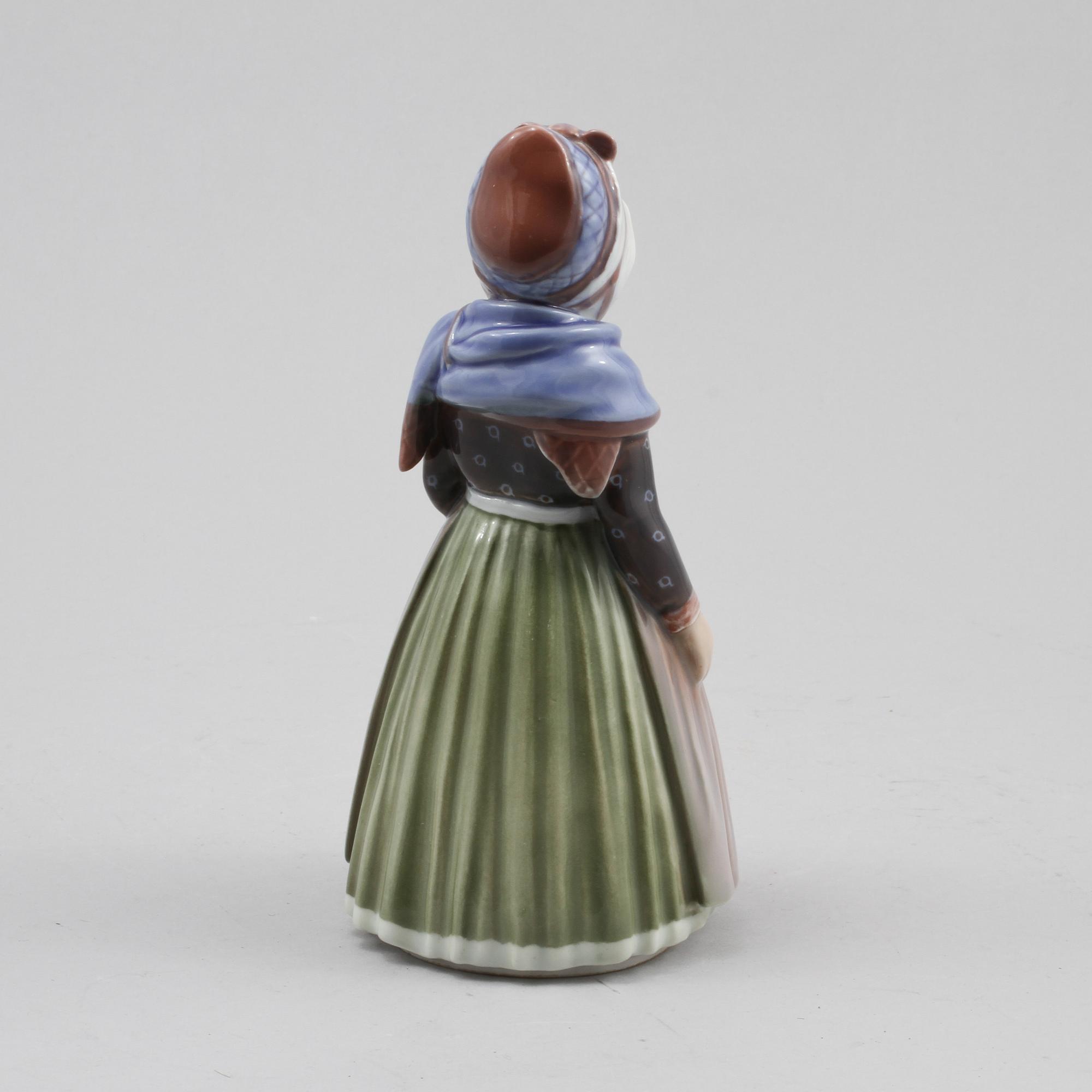 FIGURIN, porslin, Dahl Jensen, omkring 1900-talets mitt.