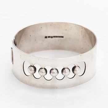 Heikki Kaksonen, a silver bracelet, Kaunis Koru, Helsinki 1962.