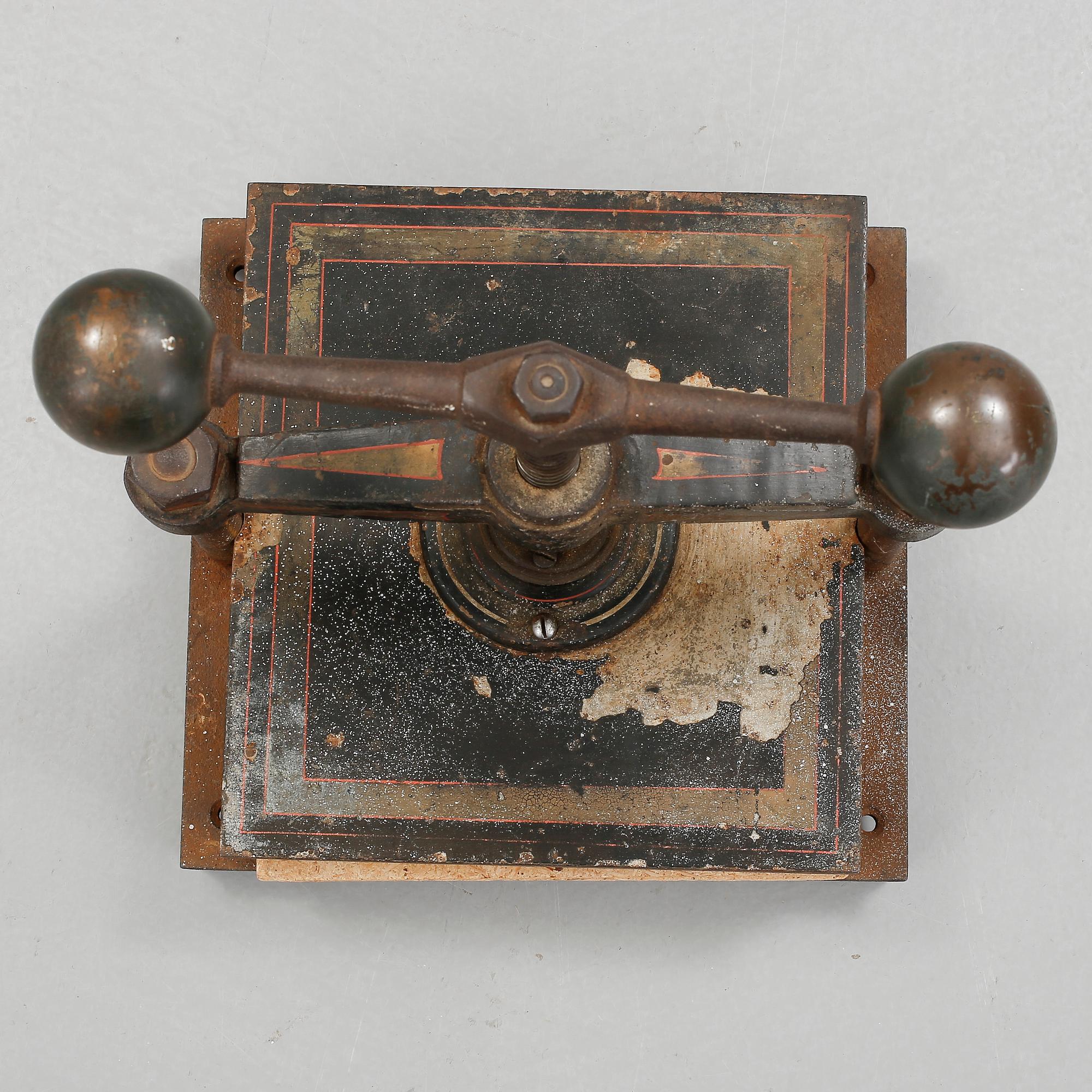 VÄXTPRESS, gjutjärn, omkring år 1900.