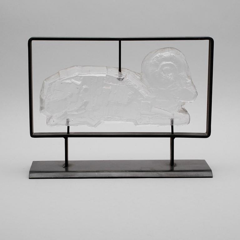 ERIK HÖGLUND, skulptur, glas, Boda.