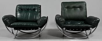 FÅTÖLJER, ett par, 1900-talets fjärde kvartal.