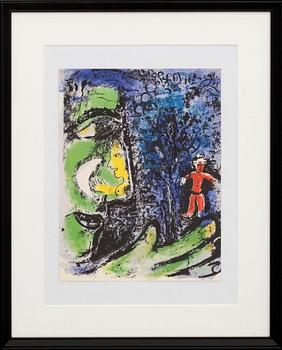 Marc Chagall · MARC CHAGALL, colour lithographe, unsigned, from Chagall Lithographe I 1960.