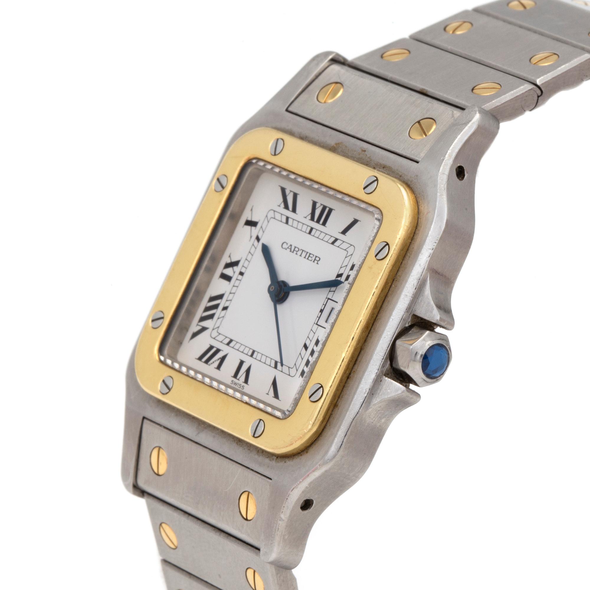 CARTIER, Santos, wristwatch, 29 x 28 (41) mm,