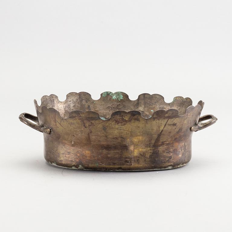 GLASSKÖLJARE, argent haché, 1700-tal.