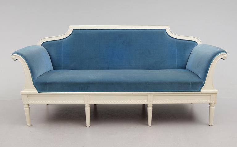 SOFFA, sengustaviansk, omkring år 1800.