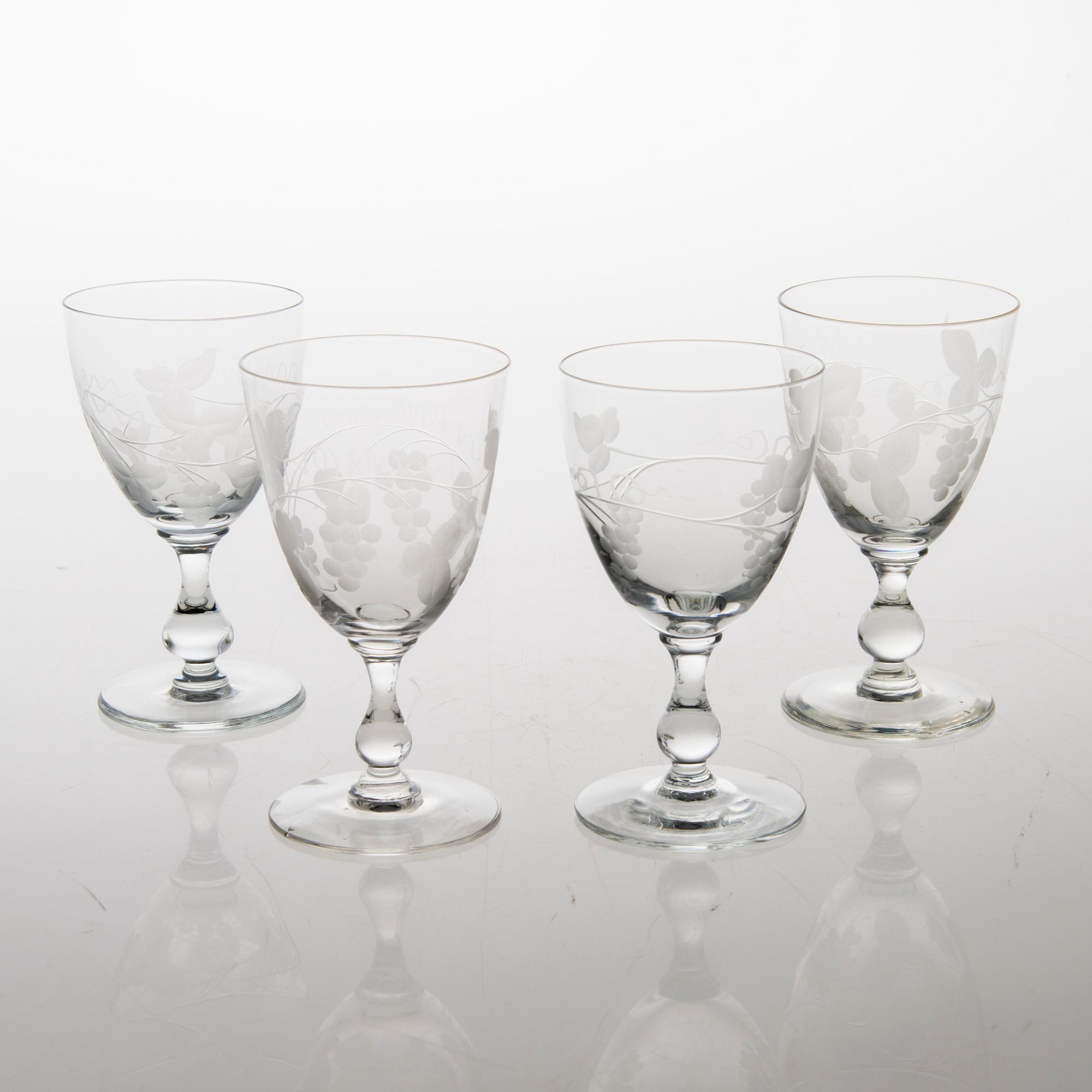A 35-piece 'Savoy' glasswear, 1940s.