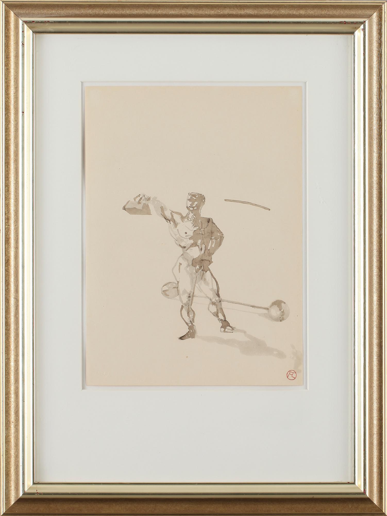 HENRI DE TOULOUSE-LAUTREC, efter, mapp med 17 st litografier, "Au Cirque", Librarie de France, 1900-tal.