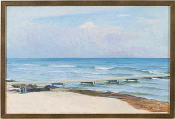 Oscar Björck, Strandbrygga i Skagen.