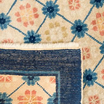 Carpet, antique, China, approx. 215 x 126 cm.