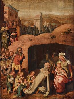 789. Flemish school 16th/17th Century. The adoration of the magi.