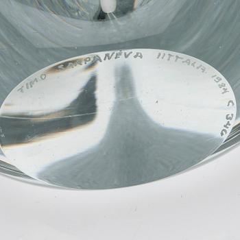 TIMO SARPANEVA, GLASSKULPTUR. Claritas. Sign. Timo Sarpaneva, Iittala 1984, C346.