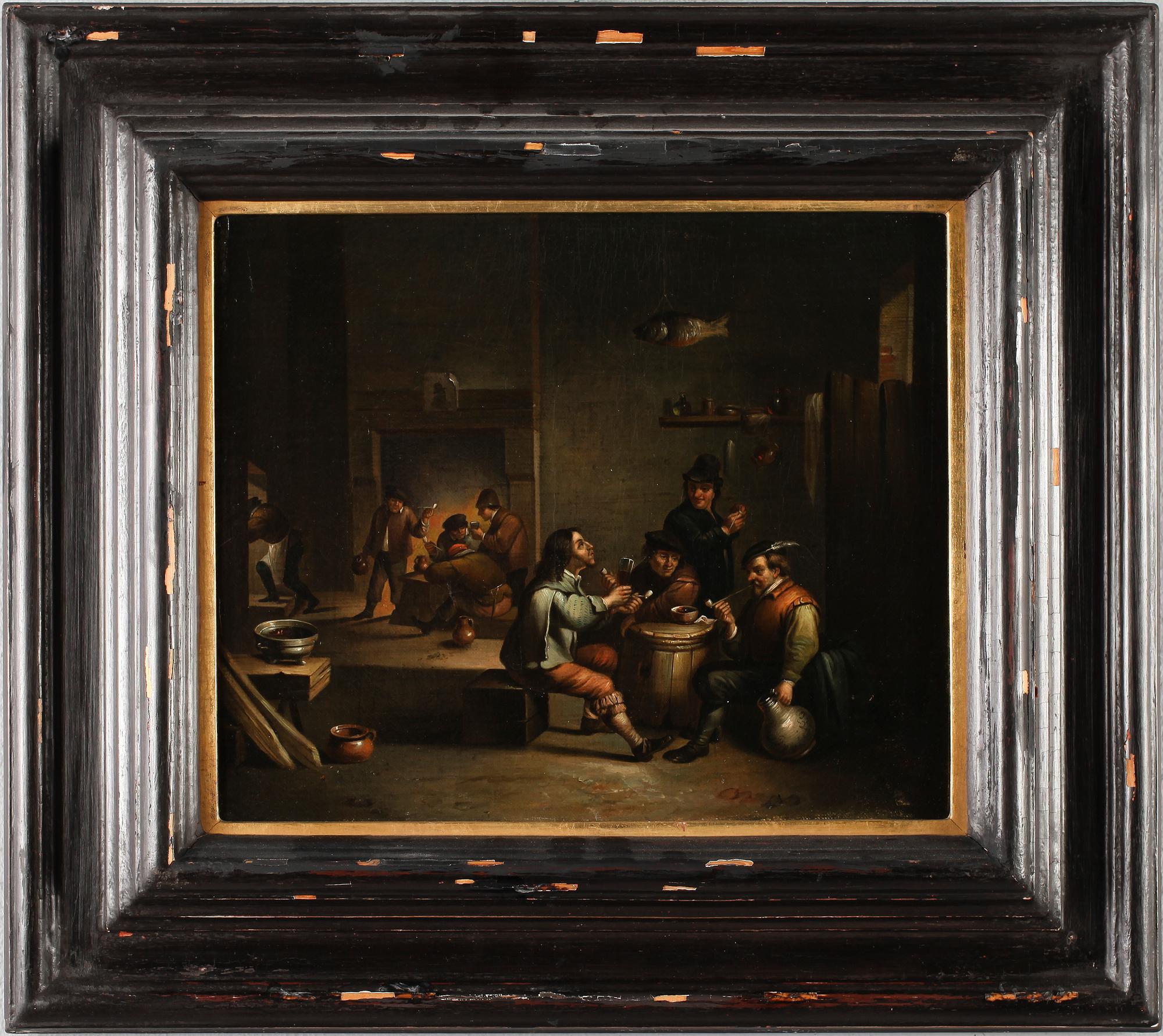 OKÄND KONSTNÄR, olja på duk, 1800-tal.