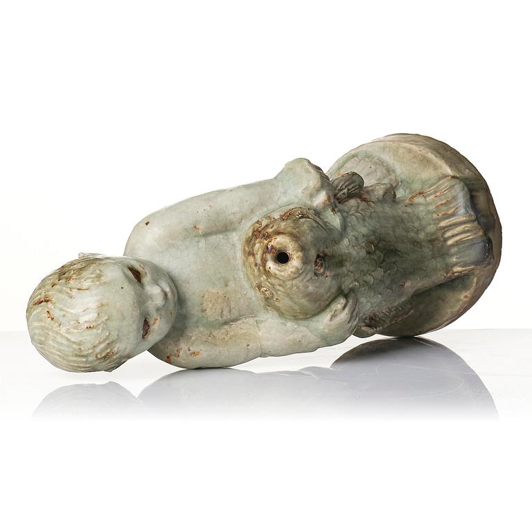 Michael Schilkin, a stoneware sculpture, in two parts, Arabia, Finland, 1940s.