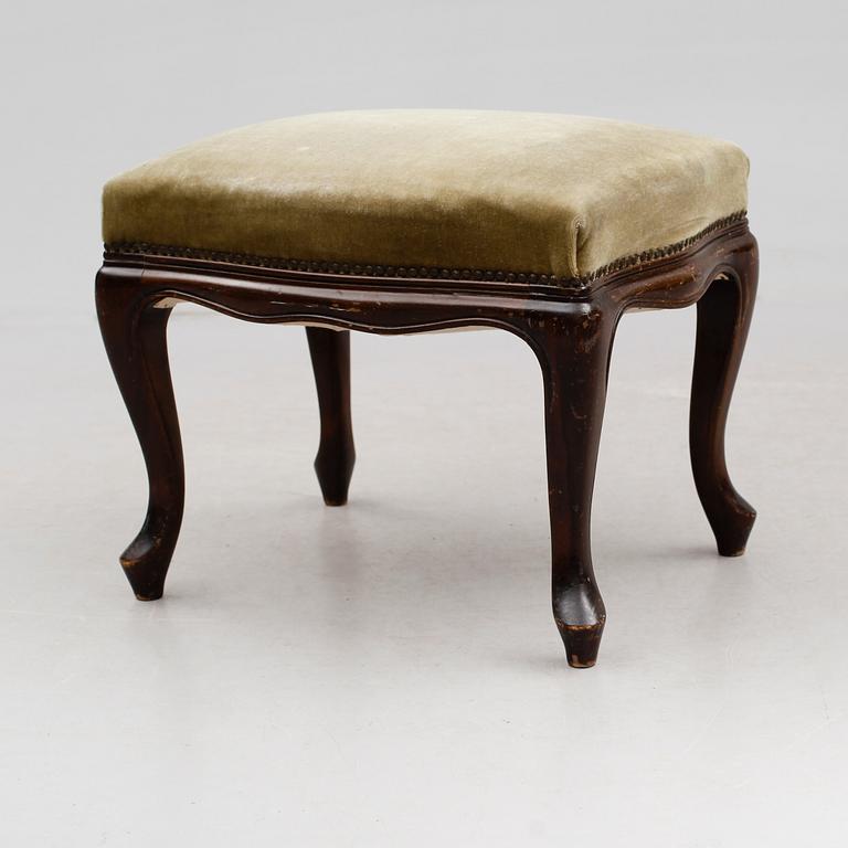 TABURETT, rokokostil, 1900-talets första hälft.