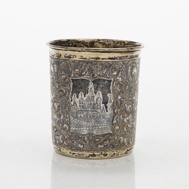 Pikari, hopea ja niello, Moskova 1855.