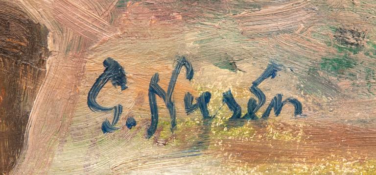Gösta Nyrén, oil on canvas, signed.
