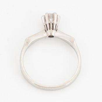 0,20 ct brilliant-cut diamond ring.