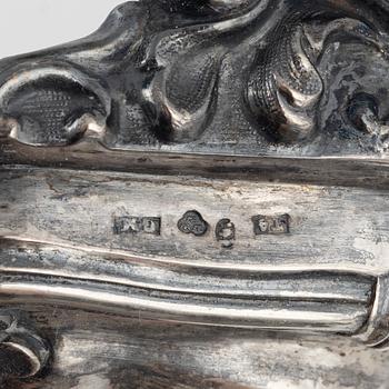 Gustaf Möllenborg, sockerskål, silver, Stockholm 1849.