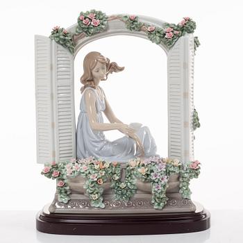 Marco Antonio Noguerón, figurine, "Thinking of love", Lladró, Spain, 2007.