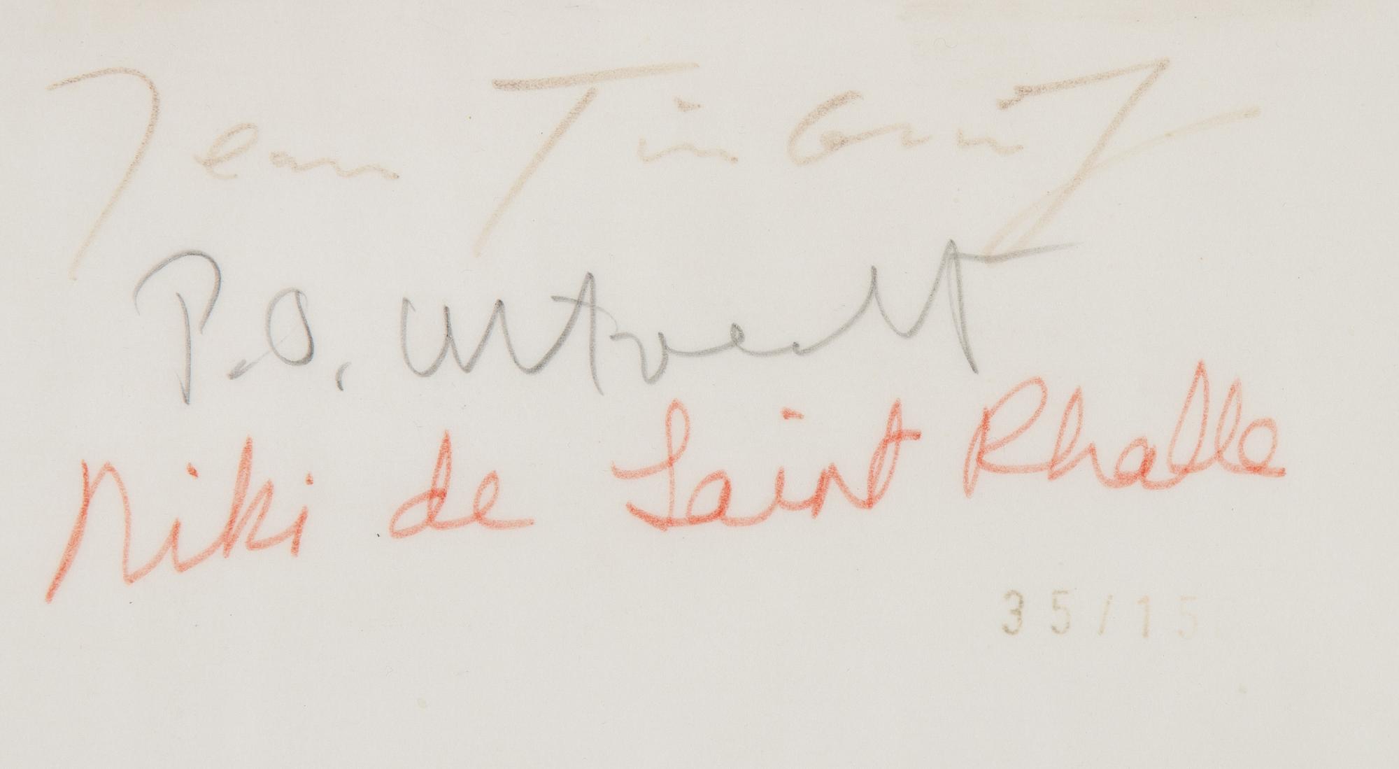 Niki de Saint Phalle, Fragment of "Hon", Moderna Museet, 1966. Sign by Saint Phalle, Ultvedt, Tinguely. Catalogue.