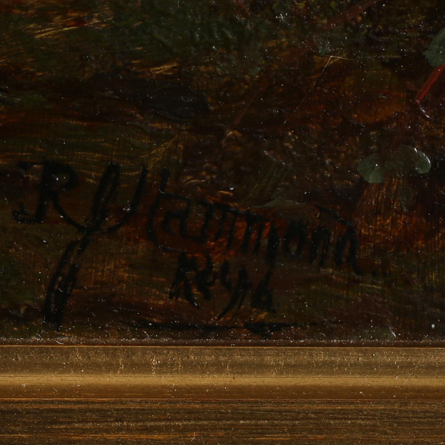 ROBERT JOHN HAMMOND, olja på duk, signerad och daterad 1896.