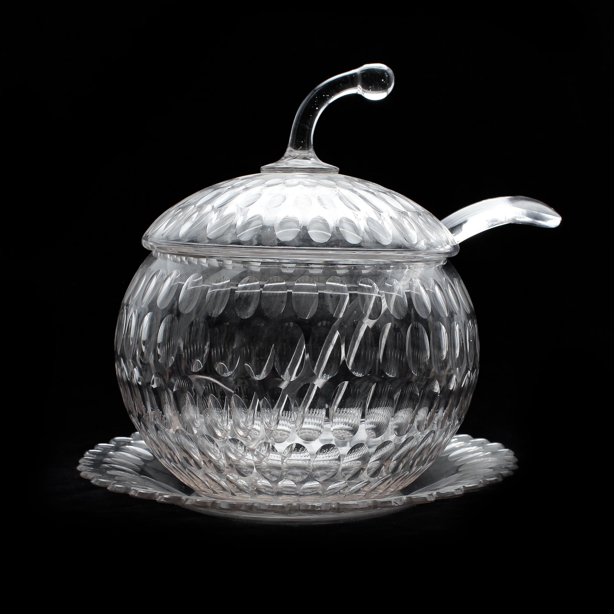BÅLSKÅL, FAT OCH SLEV, glas, 1900-tal.