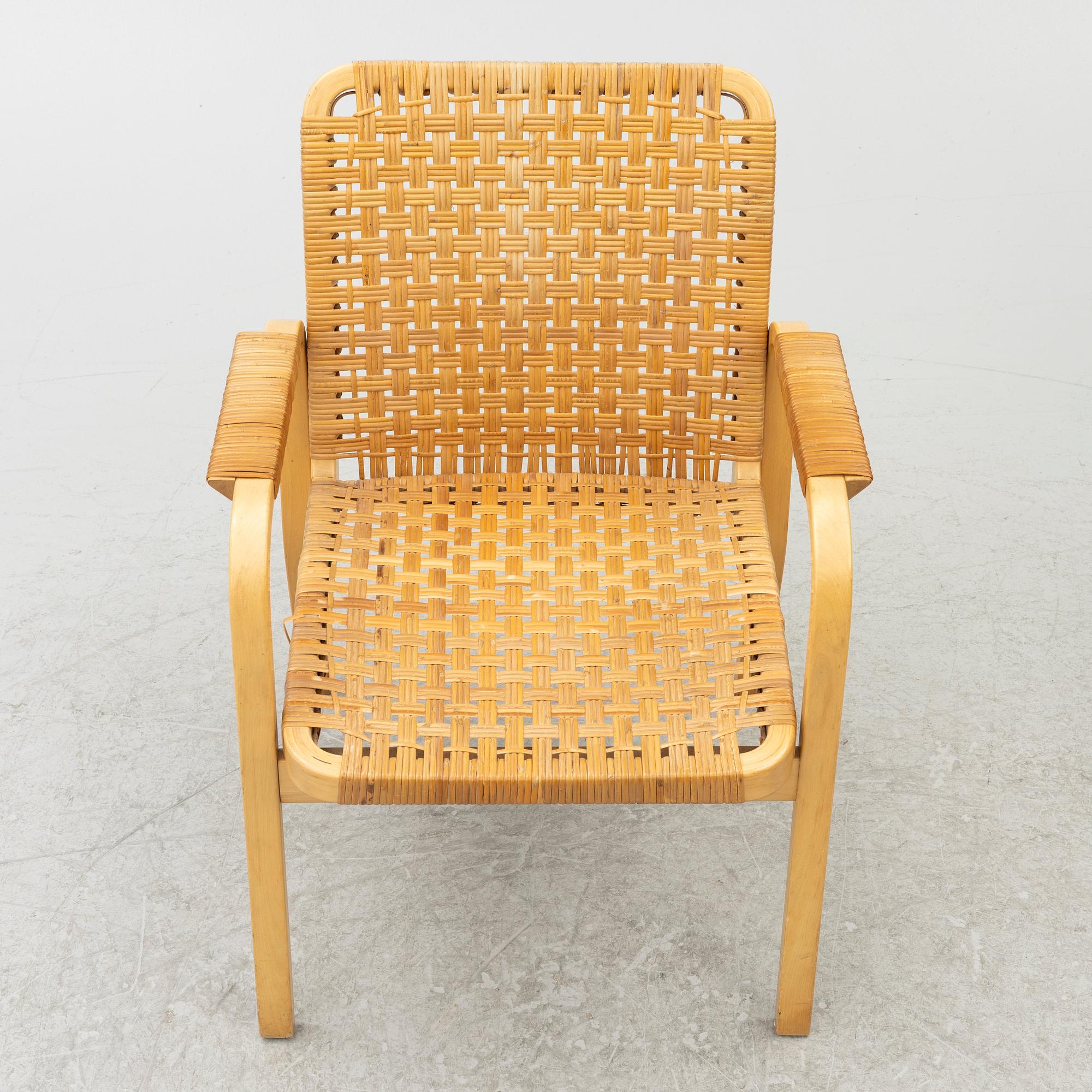 Alvar Aalto, Karmstolar, ett par, modell 45, Artek, Finland.