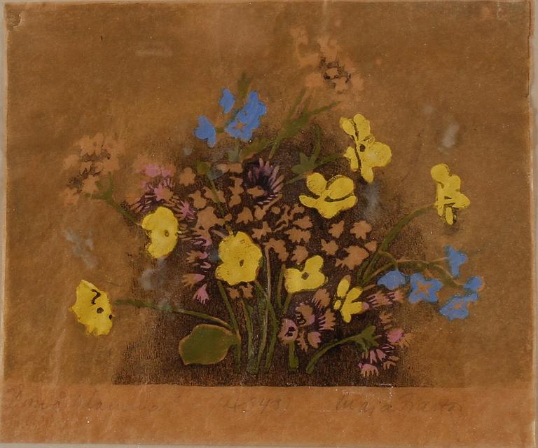 KERSTIN MARIA (MAJA) FJAESTAD, 3 st, träsnitt, signerade.