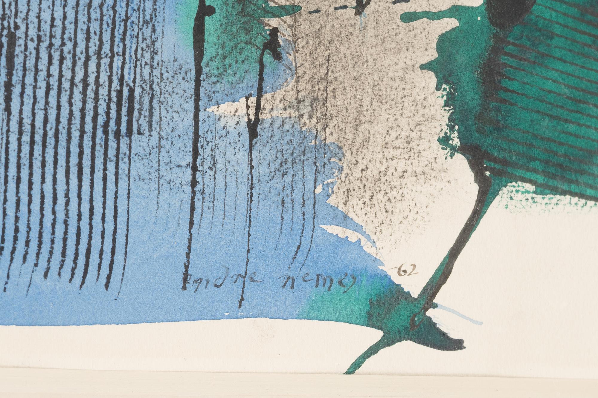 Endre Nemes, wate colour, signed Endre Nemes and dated -62.