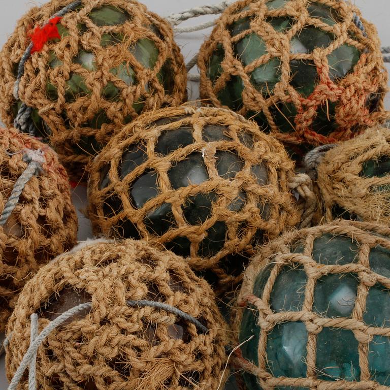 FLÖTEN/VÄLEN, 10 st, glas, 1900-tal.