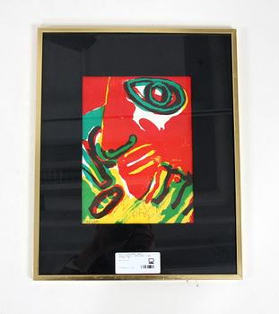 LINDSTRÖM, BENGT, färglitografi, dedicerad o numr 71/250.