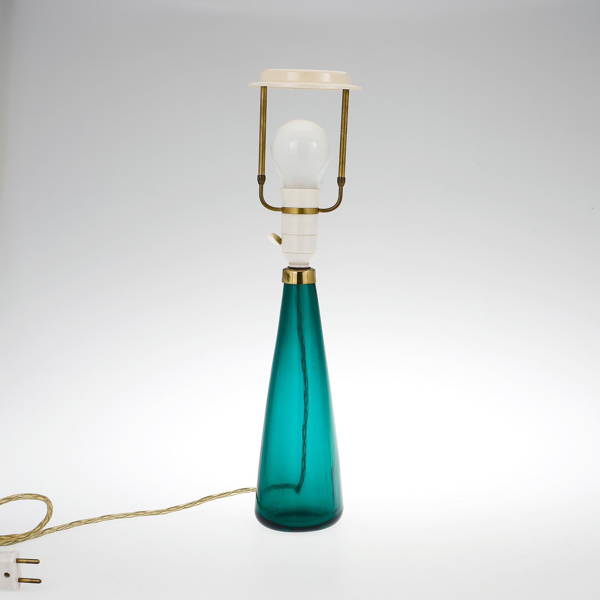 BORDSLAMPA, glas, Venini, Italien, 1950-tal.