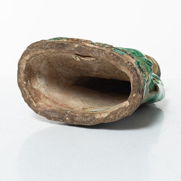 Buddha, glaserat lergods, sen Ming-/tidig Qingdynasti, 1600-tal.