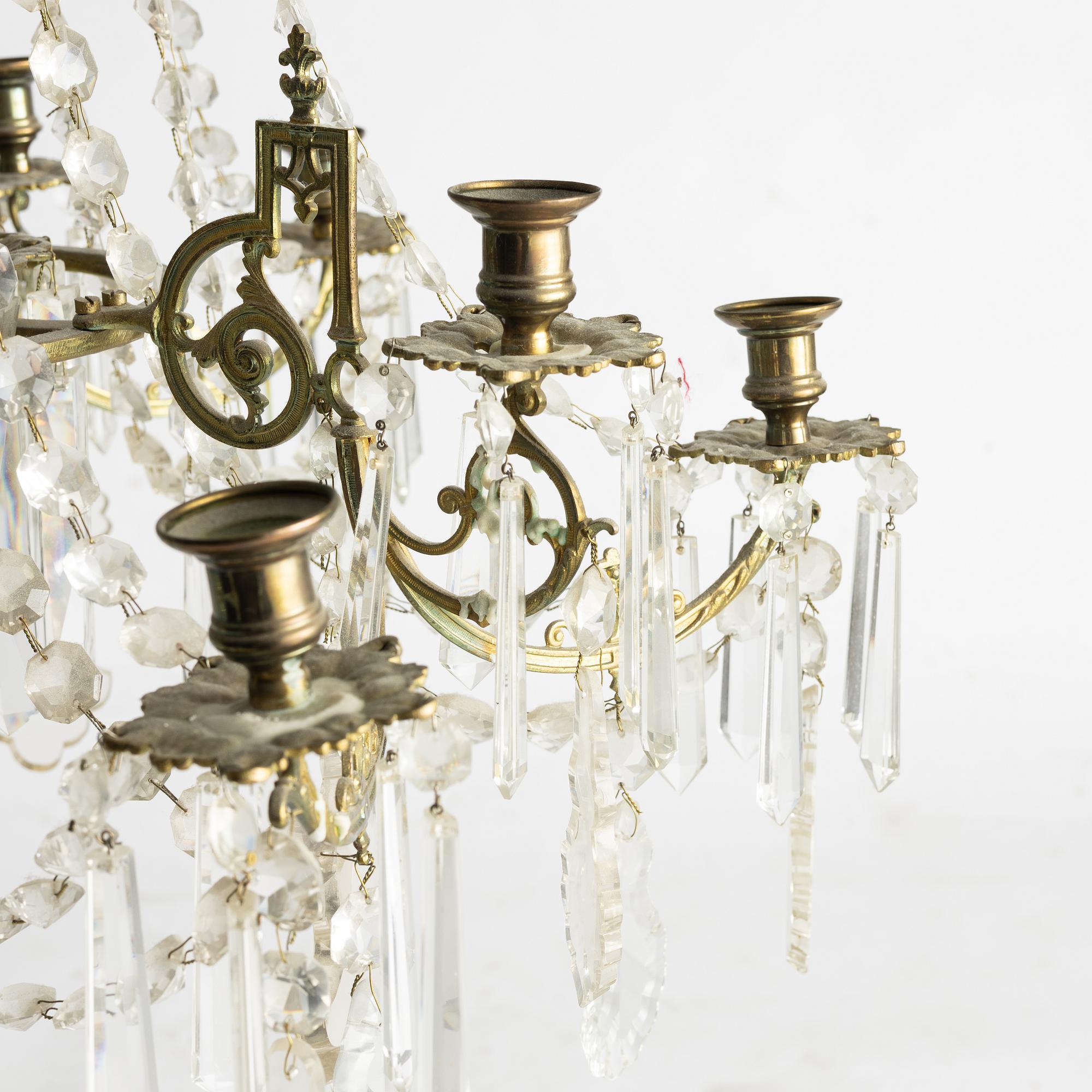 Ljuskrona, oskariansk, sent 1800-tal.