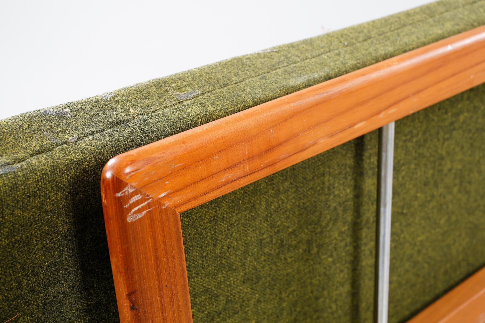 A sofa 417 and a table 519, Peter Hvidt & Orla Mörgaard Nielsen, Minerva series, France & Daverkosen, Denmark, 1950s.