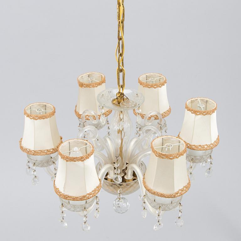 Chandelier, later half of the 20th century.