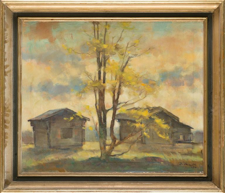 Ilmari Huitti, oil on canvas, signed and dated-38.