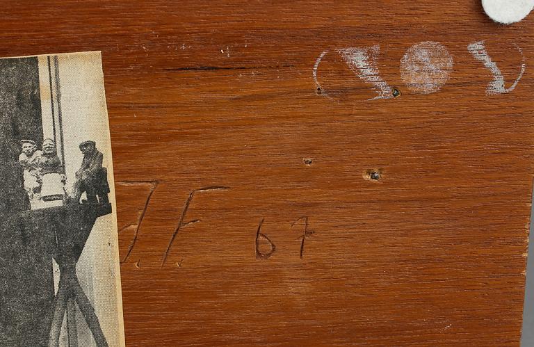 OKÄND KONSTNÄR, trä. John Ferneborg. Signerad och daterad 67.