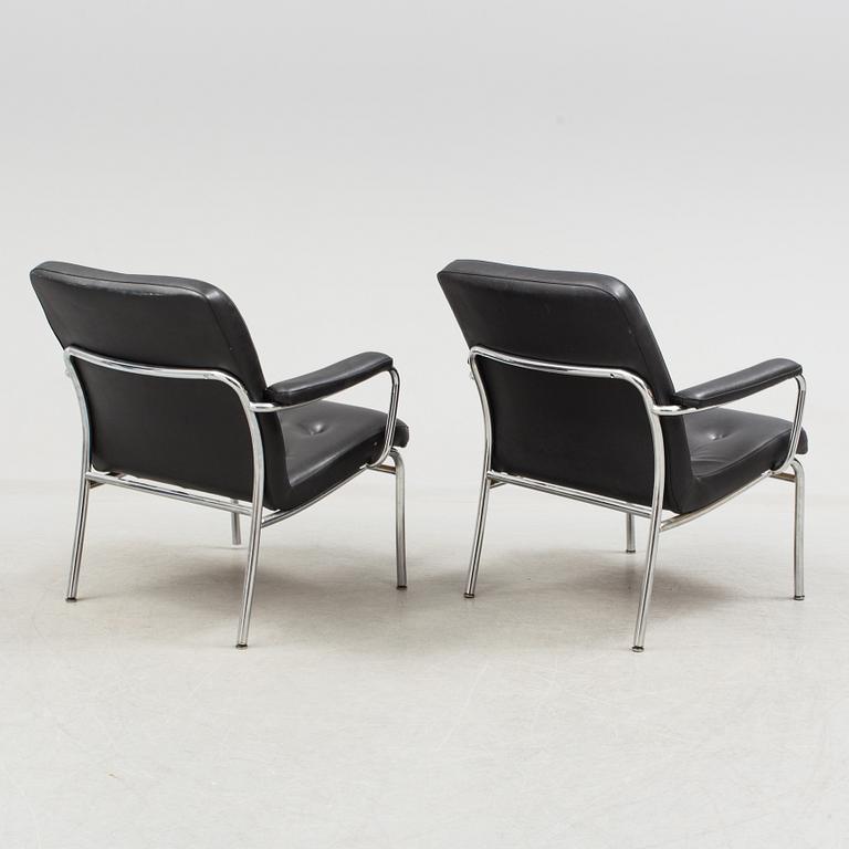 FÅTÖLJER, ett par, NKR, Tranås, 1980-tal.
