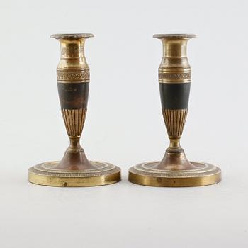 LJUSSTAKAR, 1 par, empirestil, 1900-talets första hälft.