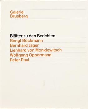 MAPP, 4 färglitografier, Peter Paul, Bernhard Jäger, Leinhard von Monkiewitsch samt Wolfgang Opperman, sign & nr 182/222.